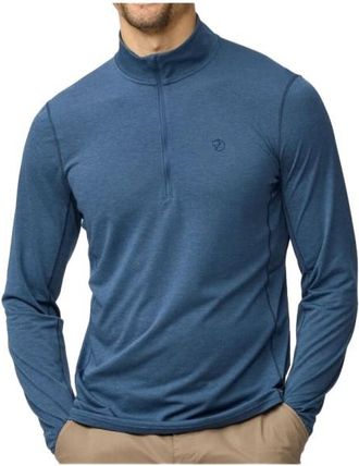 Fj&auml;llr&auml;ven Abisko Day Hike Half Zip Fleecepullover f&uuml;r Herren | blau