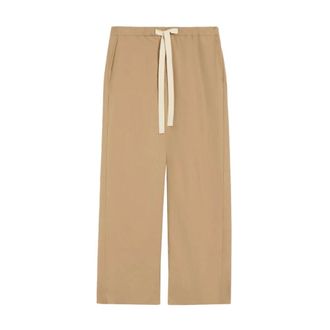 Max Mara Wide Trousers, female, Beige, Size: XS Argento Wide Trousers