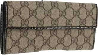 Gucci Pre-owned Wallets, female, Beige, Size: ONE SIZE Pre-owned Wallet