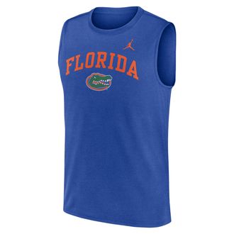 Nike Florida Primetime Arch Legend Nike Mens Dri-FIT College Muscle Tank Top in Blue | 0JB34EVUFN-G1M