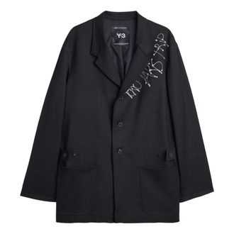 adidas (WMNS) adidas x Y-3 Chito City Graphic Wool Blazer Asia Sizing Black KY2725