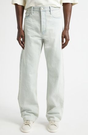 Fear of God Straight Leg Jeans in Bleach Wash at Nordstrom, Size 33