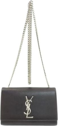 Saint Laurent Pre-owned Cross Body Bags, female, Black, Size: ONE SIZE Pre-owned Vintage Shoulder Bag