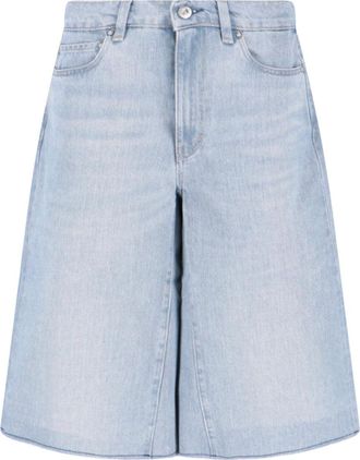 Our Legacy Light Blue Organic Cotton Denim Shorts