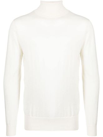 N.Peal Felpa a collo alto - Bianco