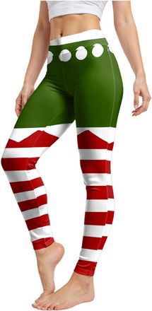 Generic Christmas Yoga Leggings for Women UK Printed Pants Leggings for Snowman Womens Casual Printed Long Pants Soft Stretchy Running Christmas Santa Party Y