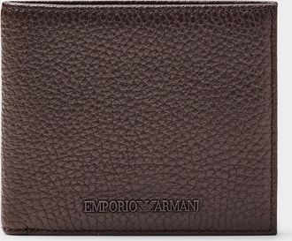 Emporio Armani Mens Grained leather wallet