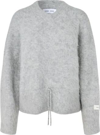 Sams&oslash;e & Sams&oslash;e Salo V-Neck - - Knitwear - Donna - Grigio - S