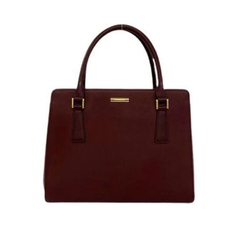 Burberry Pre-owned Leren Tote Bag - Dames - Vintage Handtas - Rood - ONE Size - Leer - Vintage