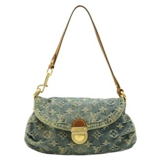 Louis Vuitton Pre-owned Shoulder Bags, female, Blue, Size: ONE SIZE Pre-owned Vintage Monogram Denim Shoulder Bag