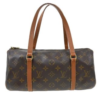 Louis Vuitton Papillon Monogram Canvas Brown Canvas Handbag (Pre-Owned)