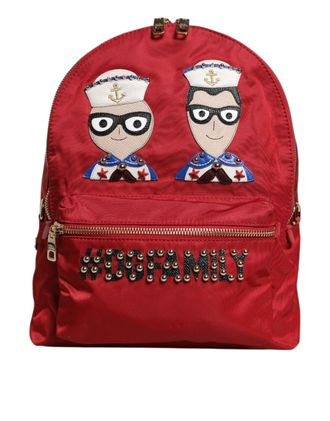 Dolce & Gabbana Rode DGFAMILY VULCANO Versierde Rugzak Tasche