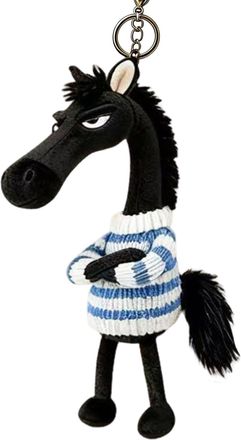 Generic 2026 Year Of The Horse Plush Keychain | Black Horse Plush Pendant | Chinese New Year Horses Decorations, For Purse, Boys, Girls, Women, Children, Adul