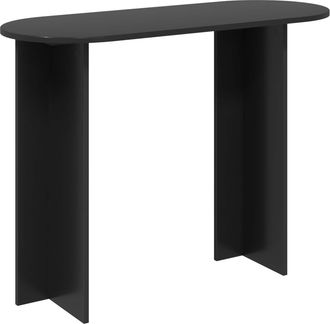 vidaXL Mesa Consola Negro 100 X 39,5 X 75 Cm Madera De Ingenier&iacute;a Vidaxl