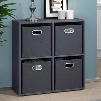 Vicco Separador De Ambientes Tetra, Gris, 72 X 72.6 Cm Vicco