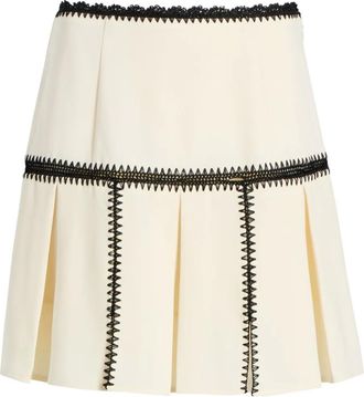 Cinq à Sept Minigonna Sinclaire plissettata - Toni neutri