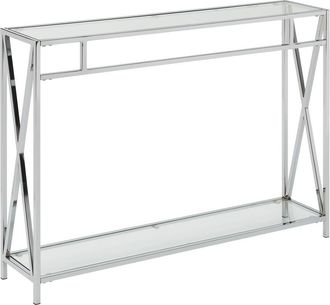 Convenience Concepts Oxford Chrome Console Table