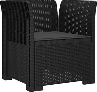 vidaXL Sill&oacute;n Individual Con Coj&iacute;n Apariencia De Ratan Pp Vidaxl