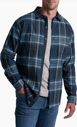 K&uuml;hl Fugitive Flannel Long Sleeve Shirt In Blue Ridge