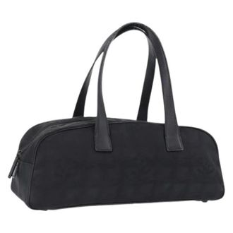 Chanel Pre-owned Canvas Tote Bag - Dames - Pre-owned - Zwart - Maat: ONE Size Leer