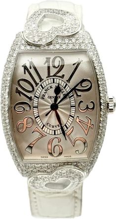 Franck Muller Cintree Curvex Coeur Automatic Diamond Silver Dial Ladies Watch 2852 SC RELIEF HJ