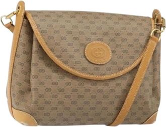 Gucci Pre-owned Cross Body Bags, female, Beige, Size: ONE SIZE Pre-owned Plastic Cross Body Bag