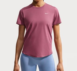 Nike Swift Dri-Fit Short Sleeve Running Top In Pink Smoke