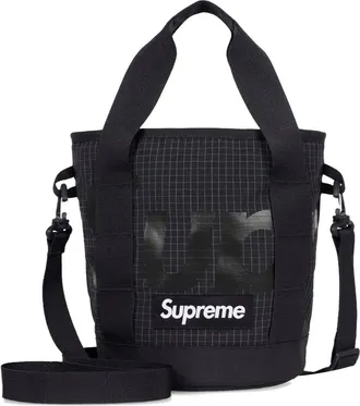 SUPREME Borsa tote Cinch a quadri (5L) - Nero