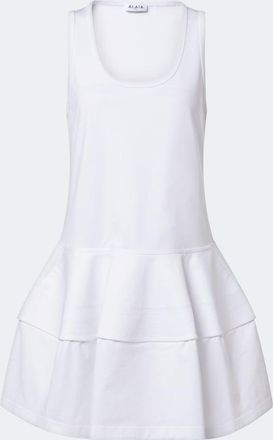 Alaia Ala&iuml;a Cotton jersey minidress