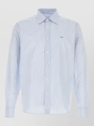 Prada embroidered cotton shirt