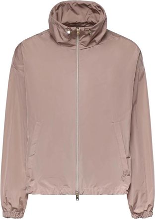 Herno High-collar Jacket - Dames - Zomerjassen - Roze - L - Polyester - Jassen