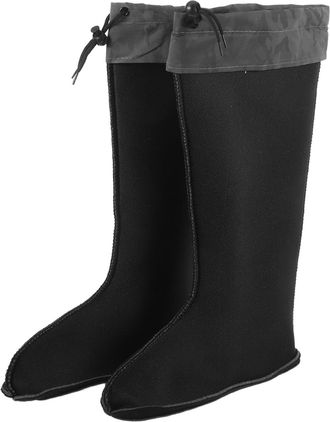 Yarnow Insulated Boot Liner Socks for Men with Adjustable Cuff Thick Warm Thermal Plush Rain Boot Liners Cozy Anti-slip Inner for Hunter Shoes