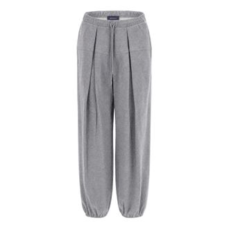 Sportmax Dames, Broeken, Grijs, Maat: M Katoen
