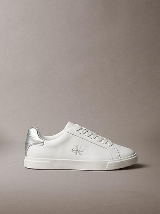 Calvin Klein Zapatillas De Piel Con Logo Distintivo