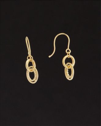 Italian Gold, Inc 14K Italian Gold Interlocking Circle Dangle Earrings