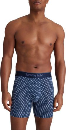 Tommy John 3-Pack Second Skin 6-Inch Stretch Modal Boxer Briefs in Black/Dress Blue Gents at Nordstrom, Size Xx-Large