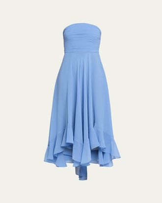 Retrof&ecirc;te Louisa Strapless Chiffon Dress