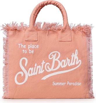 MC2 Saint Barth Tassen, Dames, Rood, ONE Size, Katoen, Vanity Tote Bag