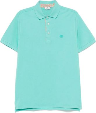 Etro Polo con ricamo Pegaso - Verde