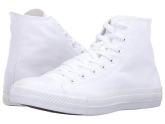 Converse Chuck Taylor(r) All Star(r) Seasonal Color Hi Lace up casual Shoes White Monochrome : Mens 14 - Womens 16 Medium, Canvas