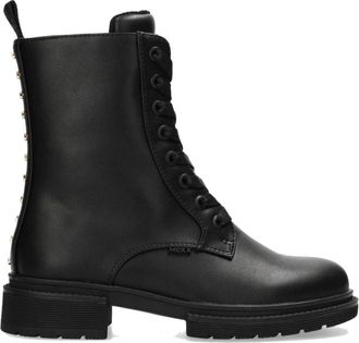 Mexx Zwarte enkellaarsjes voor vrouwen - Dames - Veterlaarzen - Zwart - 38 EU - Schoenen