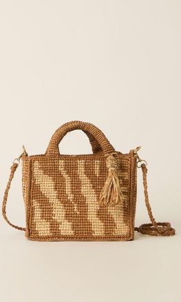 BTB Los Angeles Sahara Box Woven Tote in Natural/taupe at Nordstrom