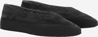 Le Monde Beryl Womens Suede Flats Black