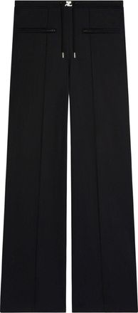 Courrèges tracksuit interlock low-rise baggy pants - women - Polyester - L - Black