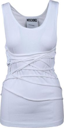 Moschino Top - Dames - Tops zonder mouwen - Wit - S - Tops