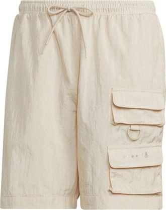 adidas originals Solid Color Casual Sports Shorts Yellow White HK2741