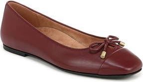 Vionic Klara Cap Toe Flat in Syrah Leather at Nordstrom Rack, Size 8