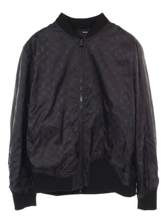 Louis Vuitton 2010s Monogram bomber jacket - Black