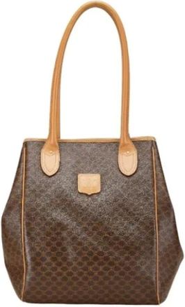 Celine Pre-owned Shoulder Bags, female, Brown, Size: ONE SIZE Pre-owned Leather celine-bags