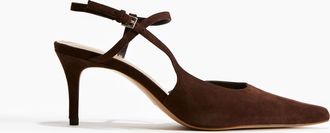 H&M Spitze Pumps aus Leder - Brown